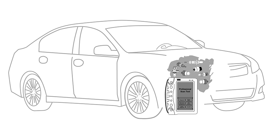 Mechanic servicing car transmission